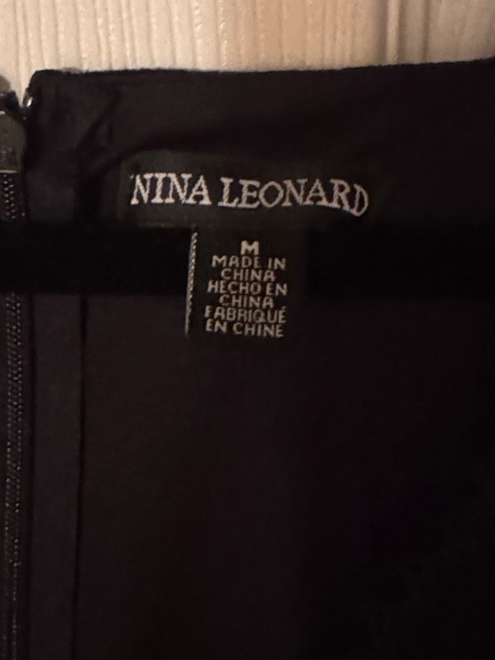 NWT Nina Leonard Sz Medium Black Sleeveless Lace-Waist/Trim V-Neck Maxi Dress - Picture 2 of 13